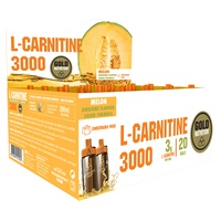L Carnitine (Sabor Melón) 20 viales de 3000mg - Gold Nutrition | Natural Doctor