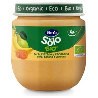 Sklenička hruška, banán, mrkev 4m+ hero solo bio