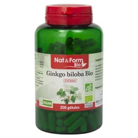 Ginkgo Biloba Orgánico 200 cápsulas vegetales - Nat & Form | Natural Doctor