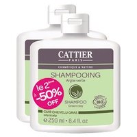 Set mit 2 Shampoos aus grünem Ton