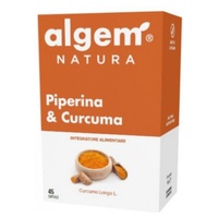 Piperina y cúrcuma 45 cápsulas - Algem Natura | Natural Doctor