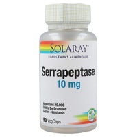 Serrapeptase 10 mg 90 cápsulas vegetales - Solaray | Natural Doctor