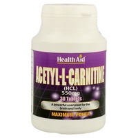 Acetyl L Carnitine 30 comprimidos de 550mg - Health Aid | Natural Doctor