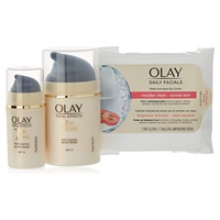 Anti-aging fuktgivande kit spf15 totaleffekter 50ml + minikräm 15ml + 7 sminkborttagningsservetter