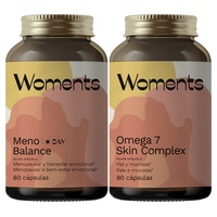 Woments Pack Menobalance Day + Omega 7 | Bienestar Menopausia | Sofocos, Estado de ánimo, Sequedad Piel y Mucosas | Natural Doctor