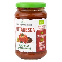 Puttanesca tomatsås med oliver och kapris