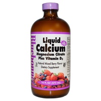 Calcio Magnesio Citrato con Vitamina D3 Fresa 472 ml Bluebonnet | Natural Doctor