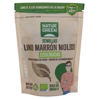 Mletý hnědý len