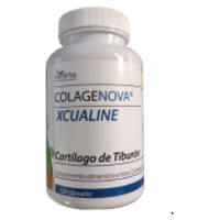 Colagenova Xcualine + Cartilagem de Tubarão 4% CS 120 cápsulas de 750mg - Vaminter