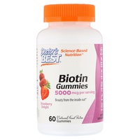 Biotina 5000Mcg Fresa Delicia 60 gominolas - Doctor's Best | Natural Doctor