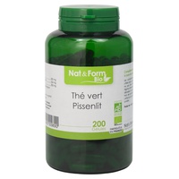 Té verde y diente de león bio 200 cápsulas vegetales - Nat & Form | Natural Doctor
