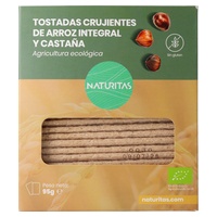 Křupavé celozrnné rýžové a kaštanové tousty bez lepku bio