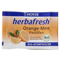 Pastillas de menta-naranja Herbafresh 12 unidades de 17 g Hoyer | Natural Doctor