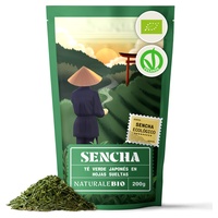 Sencha japanskt grönt te ekologiska blad