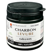 Levadura de carbón 120 cápsulas - Vecteur Sante | Natural Doctor