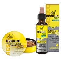 Rescue plus vitamínové kapky + dárek kovová krabička rescue bonbóny