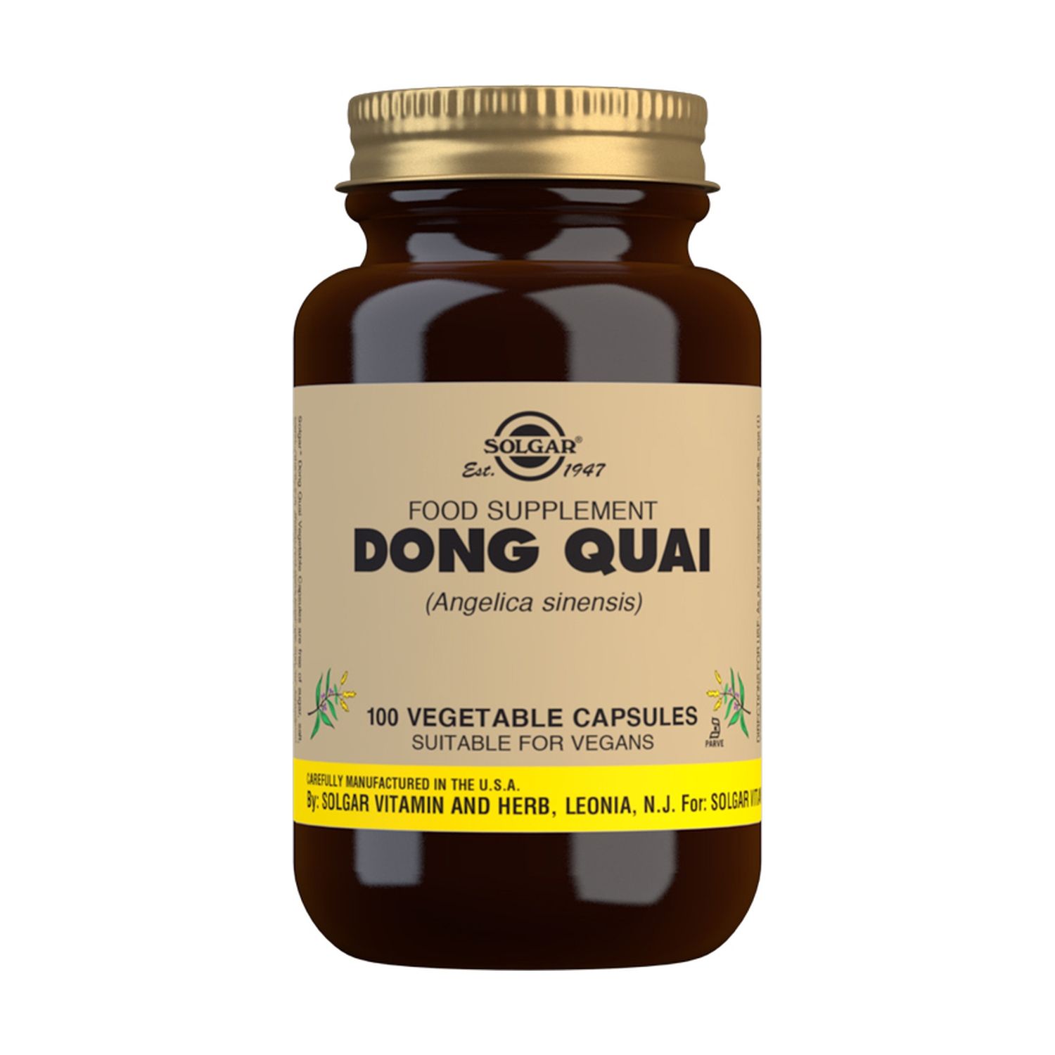 Dong Quai 100 cápsulas vegetales de Solgar Naturitas