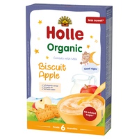 Papa boa noite bolachas, maçã e leite 6m+ Holle