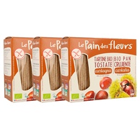 Pacote de torradas crocantes de castanhas orgânicas sem glúten 3 unidades - Le Pain des Fleurs