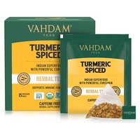 Tisana de hierbas aromáticas con cúrcuma 30 bolsitas infusoras - Vahdam Teas | Natural Doctor