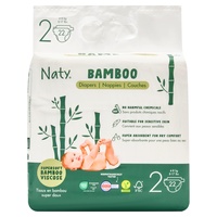 Fraldas ecológicas de bambu 4-8kg tamanho 2 22 unidades - Eco by Naty
