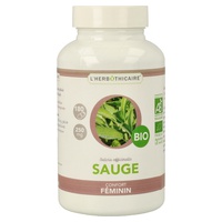 Hoja de salvia orgánica 180 cápsulas de 250mg - L'Herbothicaire | Natural Doctor