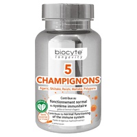 5 Hongos con reishi 30 cápsulas - Biocyte | Natural Doctor