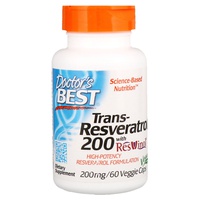 Trans-Resveratrol con ResVinol-25 200 mg 60 cápsulas vegetales - Doctor's Best | Natural Doctor