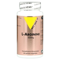 L-arginina 500 mg 60 cápsulas vegetales de 500mg - Vitall + | Natural Doctor