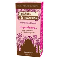 Recarga Um Pouco de Amor Bio 20 saquetas de infusão - Tisanes & Traditions
