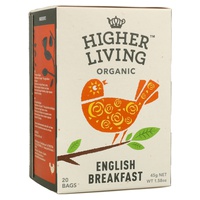 Té English Breakfast Bio 20 bolsitas infusoras de 45g - Higher Living | Natural Doctor