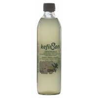 Biologische munt citroen gember water kefir