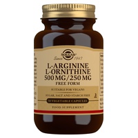L-Arginina y L-Ornitina 500/250 50 cápsulas vegetales - Solgar | Natural Doctor