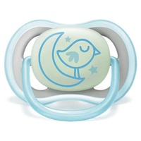 Night pacifier 6-18 months blue