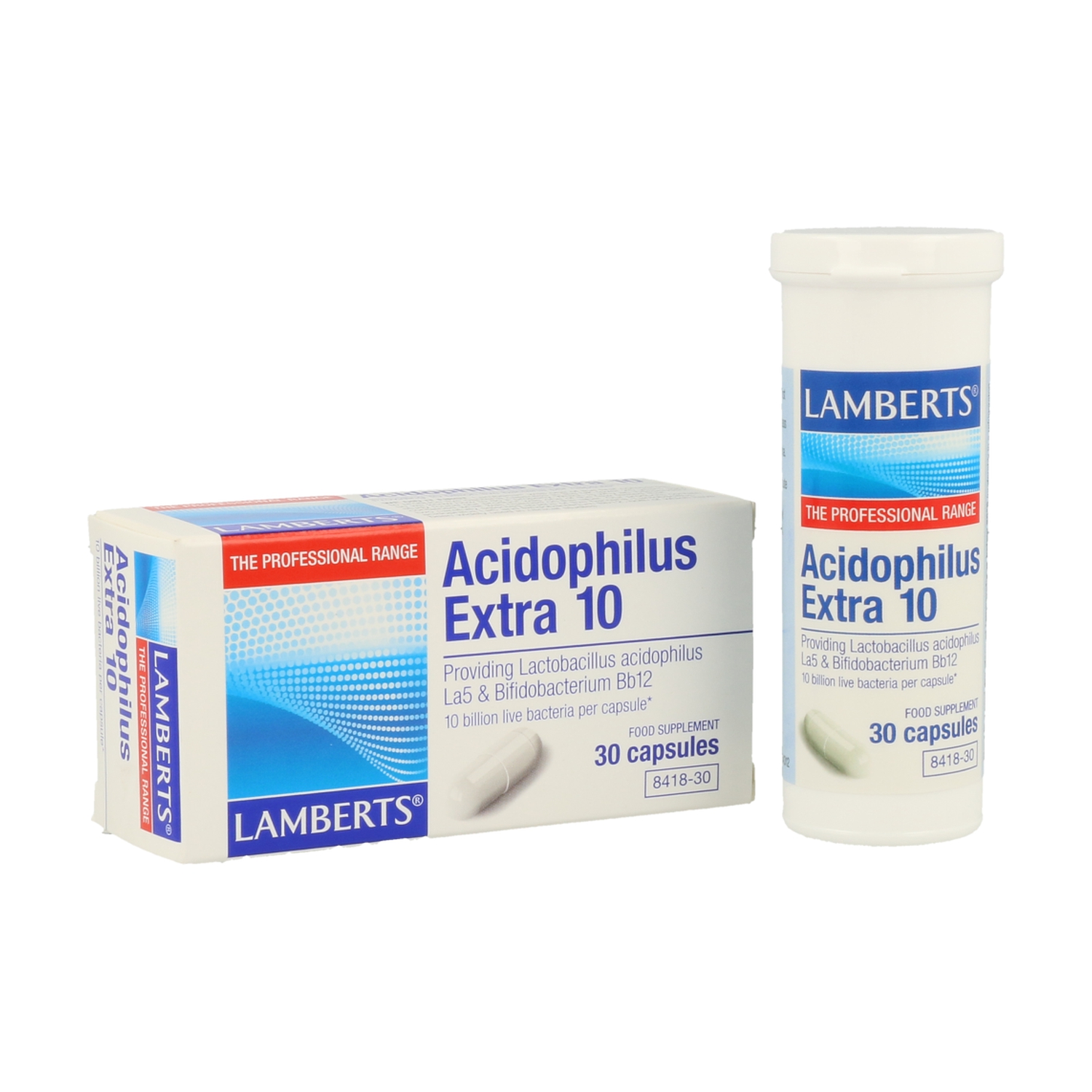 Acidophilus extra 10 30 cápsulas de Lamberts Naturitas