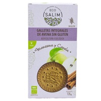 Biscoitos de aveia com canela e maçã orgânica 135 g (Canela - Maçã - Aveia) - Eco Salim