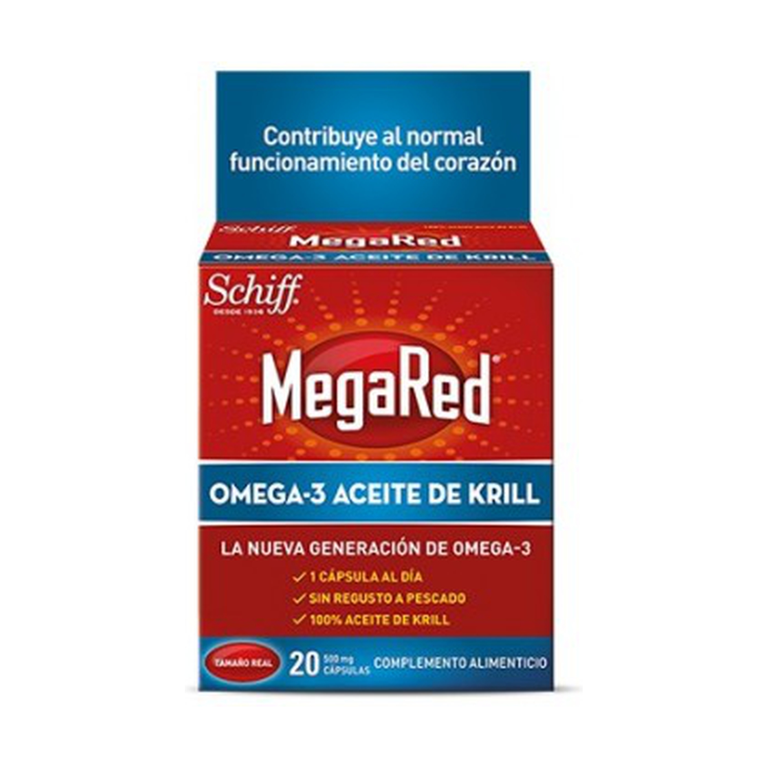 MegaRed Omega 3 Aceite de Krill 60 cápsulas de Megared Naturitas