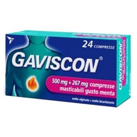 Gaviscon Comprimidos Menta 500mg+267mg 24 comprimidos de 500mg - Reckitt Benckiser | Natural Doctor