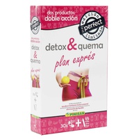 Perfect Detox & Quema Plan Exprés 30 cápsulas vegetales + 15 viales - Pinisan | Natural Doctor