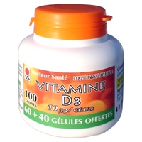 vitamine D3 10µg / gélule 60 cápsulas vegetales - Vecteur Sante | Natural Doctor