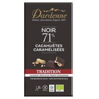 Tablette chocolat Noir Cachuètes Caramélisées