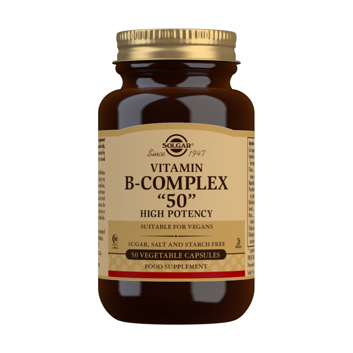 Vitamina B Complex 50 50 cápsulas vegetales de Solgar Naturitas