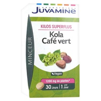 Quilos supérfluos - Cola / café verde 30 comprimidos - Laboratoires Juvamine