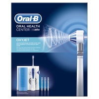 Oxyjet Irrigator - oralt rengöringssystem med Braun-teknik med 4 Oxyjet-huvuden