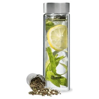 Termo para Chá de Vidro Duplo 430 ml - Qwetch