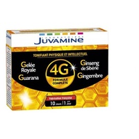 Global Toner 4g - Ginseng / Geléia Real / Guaraná / Gengibre 10 ampolas de 10ml - Laboratoires Juvamine