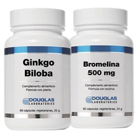 Pack legs care: ginkgo biloba + bromelina 500 mg 2x60 cápsulas vegetarianas - Douglas Laboratories | Natural Doctor