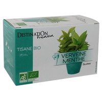 Infusión de menta y verbena 20 bolsitas infusoras de 1.6g - Destination Bio | Natural Doctor