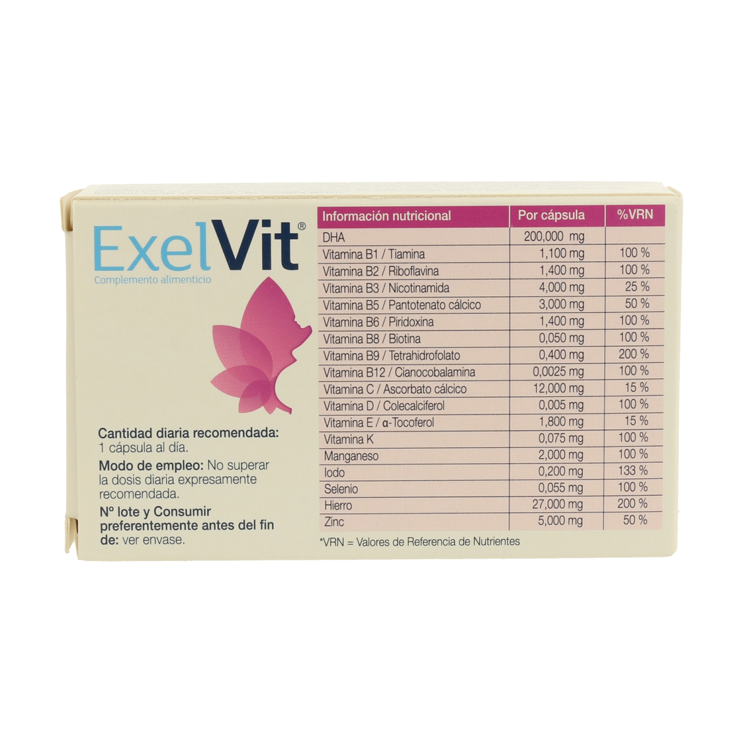 Comprar ExcelVit 30 cápsulas Exeltis Naturitas