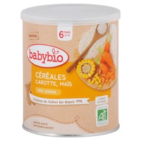 Cereales con Quinua y Verduras - Zanahoria Maíz 220 g de polvo - Babybio | Natural Doctor